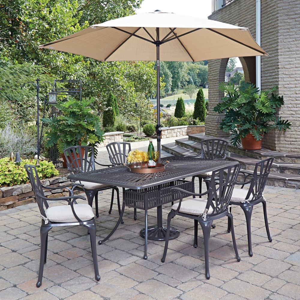 Nardi Giove Resin Patio Dining Set with 4 Elba Side Chairs ...