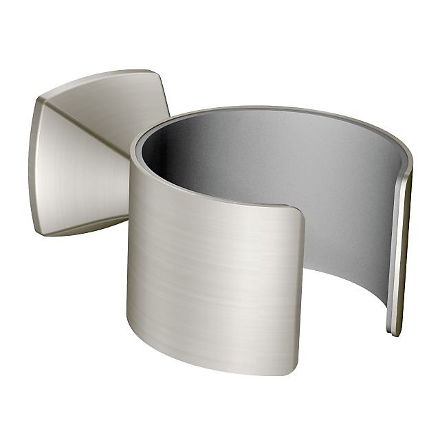 Voss Wall Mounted Hair Dryer Holder In Brushed Nickel