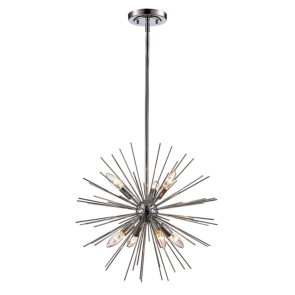 20 Inch Metal Starburst Pendant Light Fixture