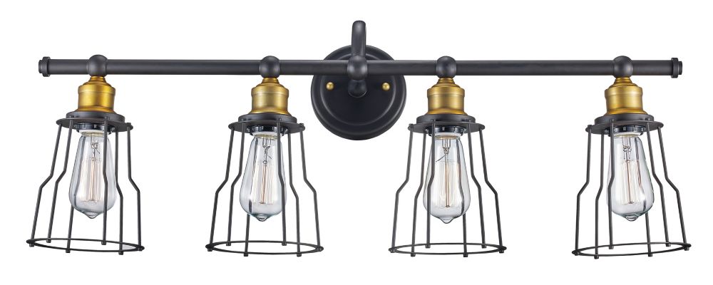 Bel Air Lighting 4 Light Chrome And Crystal Vanity The Home Bel Air Lighting 4 Light Oil Rubbed Bronze Vanity