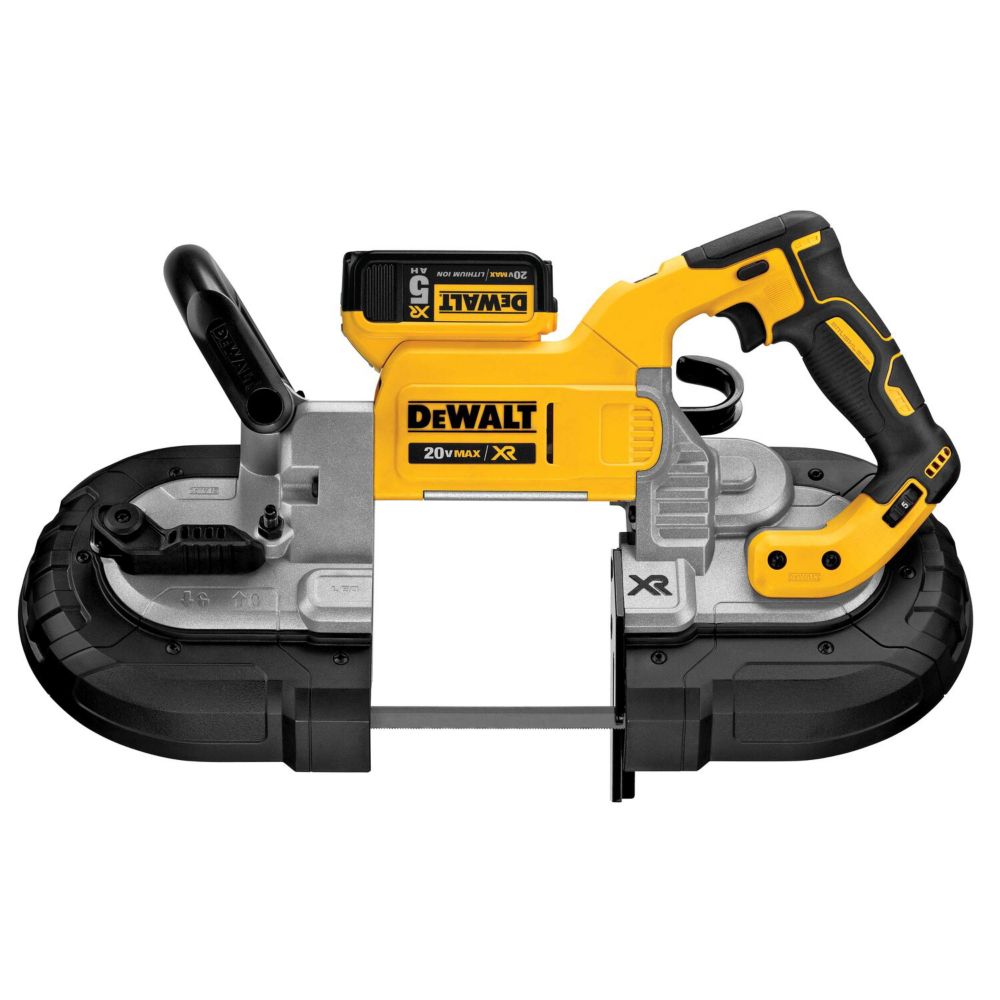 Dewalt 20v Max Xr Li Ion Cordless Brushless Deep Cut Band Saw Kit With 2 Batteries 5ah 