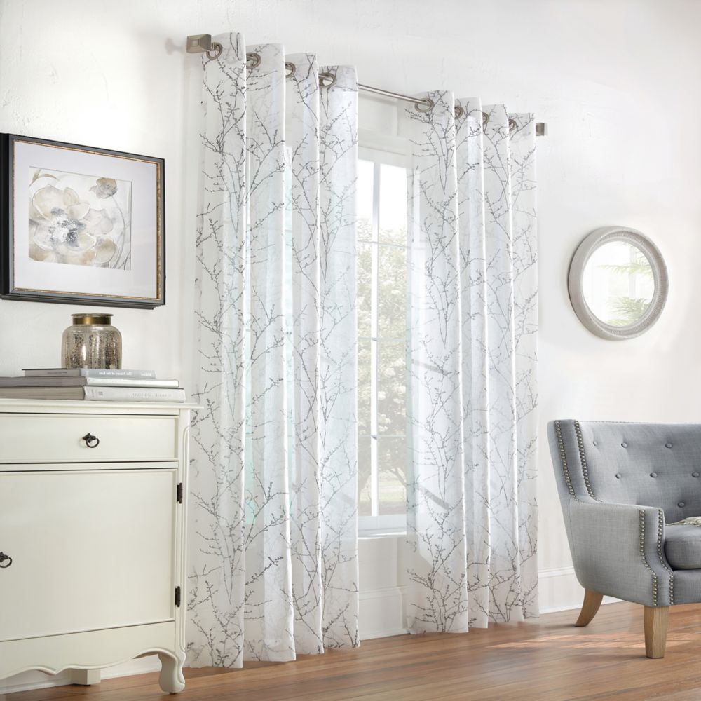 Home Decorators Collection Willow Sheer Grommet Curtain 52 ...