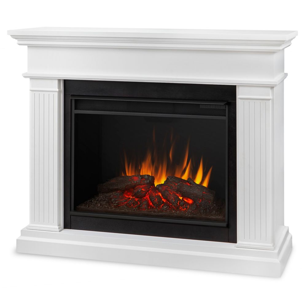 Kennedy 56-inch Grand Series Electric Fireplace in White