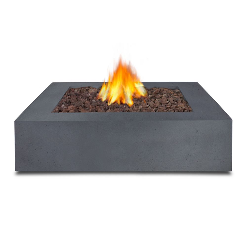 Real Flame Mezzo Square Propane Fire Table In Flint Grey