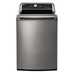 27-inch 6.0 cu. ft. Top-Load Washer with Steam Function and TurboWash 2.0 in Stainless Steel - ENERGY STAR®