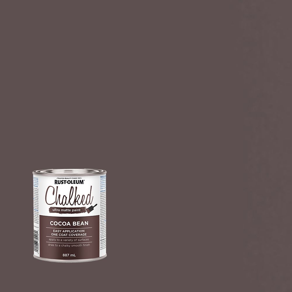 paint chalk aged grey chalked oleum rust cocoa 887ml bean