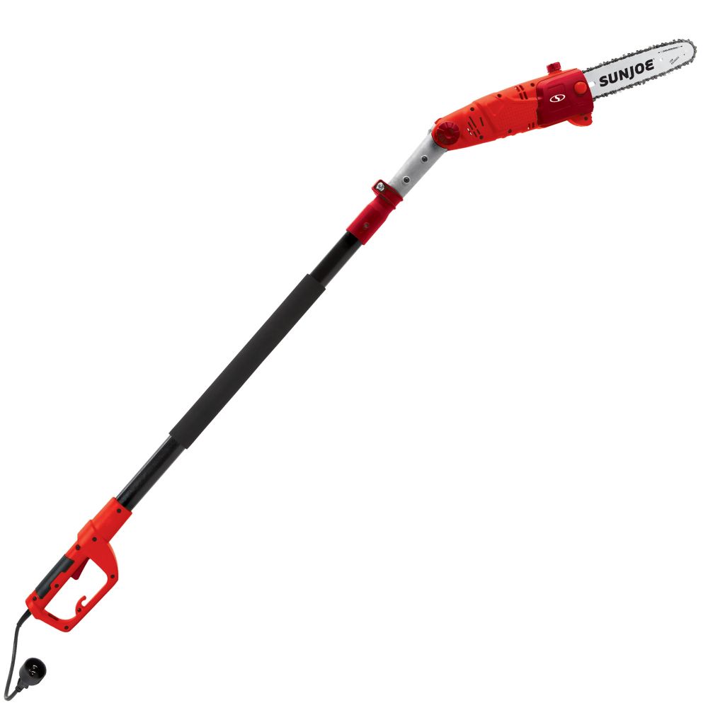 10 Inch 8 Amp Multi Angle Telescopic Electric Pole Chain Saw In Red