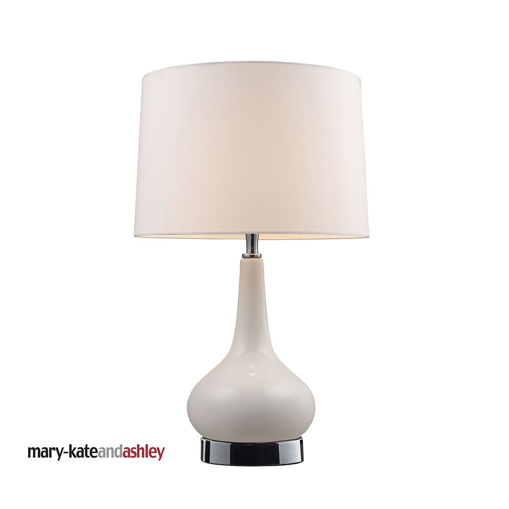 Table Lamps Himalayan Salt More The Home Depot Canada Continuum Table Lamp In White And Chrome