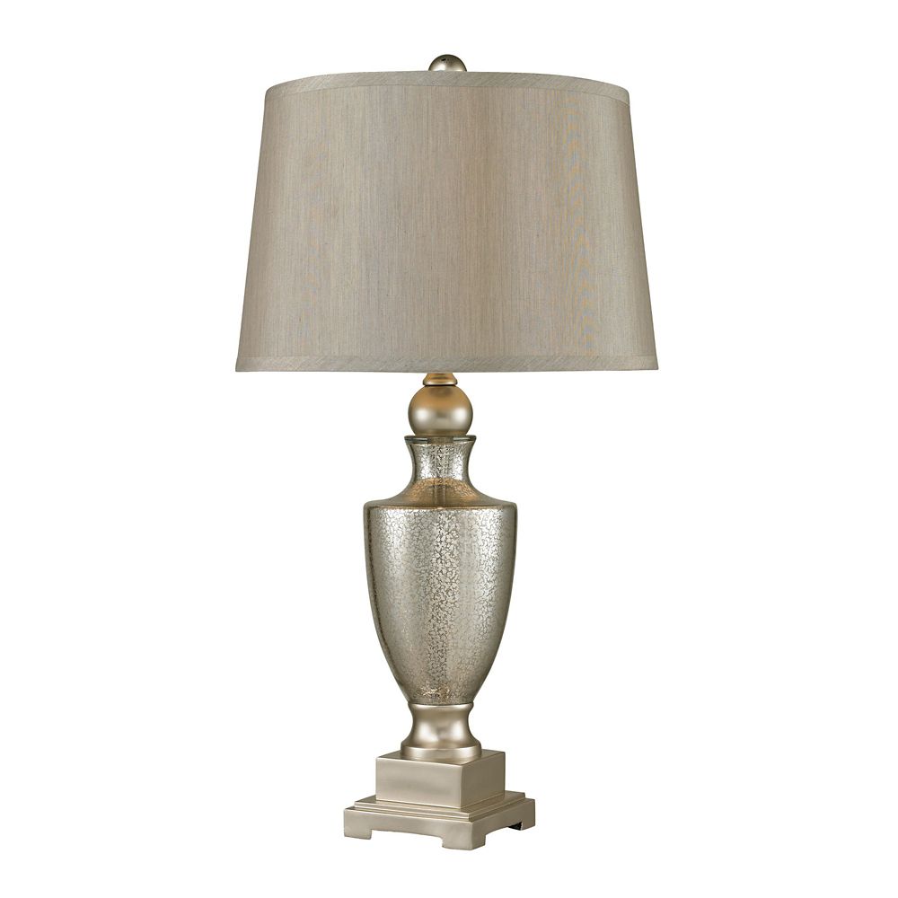 Titan Lighting Antique Mercury Glass Table Lamps With Silver Accents