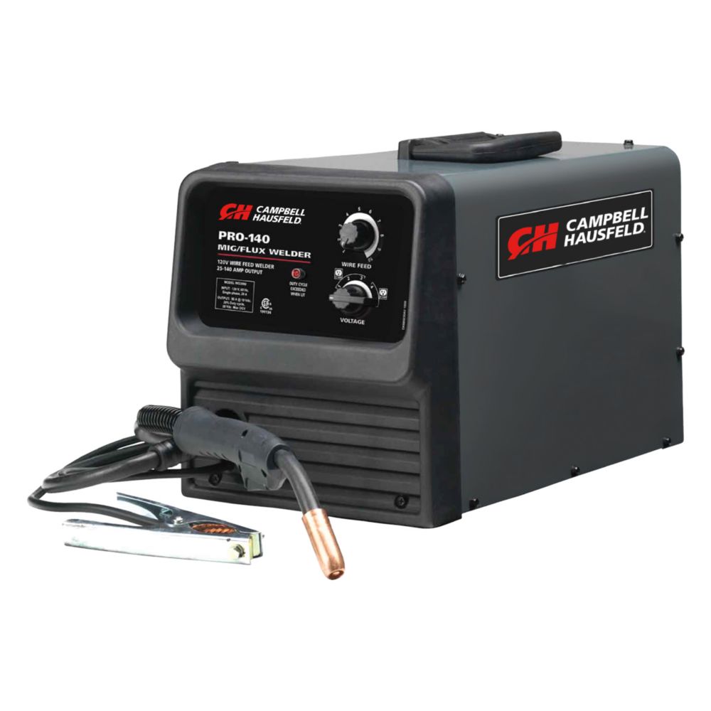 Campbell Hausfeld Welder - MIG/FLX 140,120V,90A DC,CI (WG309000AJ ...