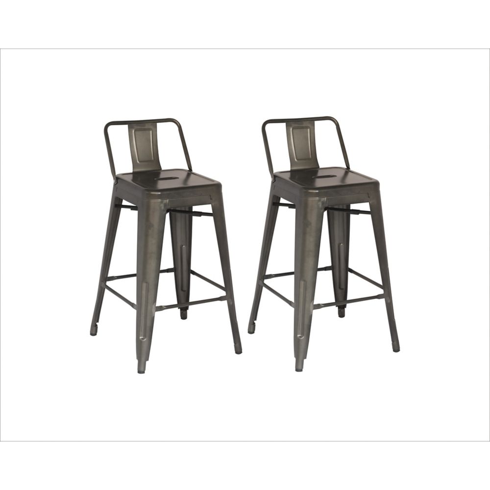 grey metal bar stools kitchen