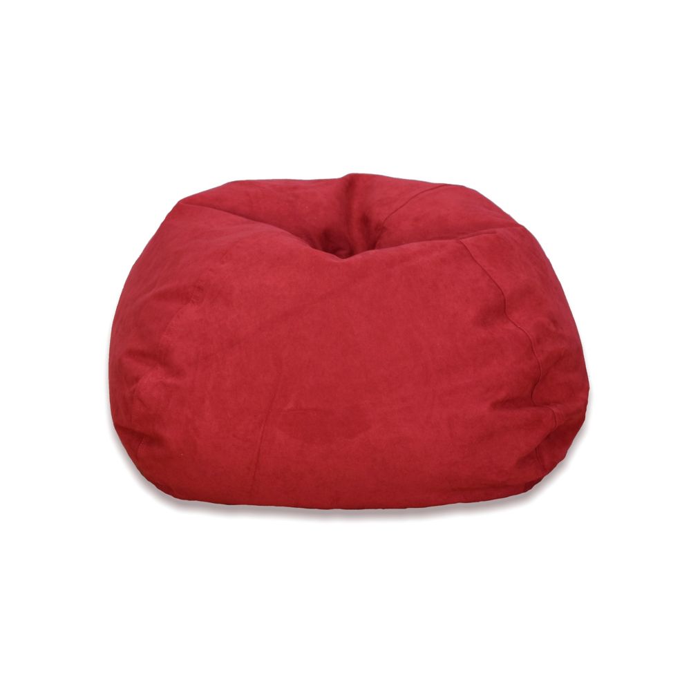 Ace Casual Furniture Large Microsuede Bean Bag Chair in Red The Home