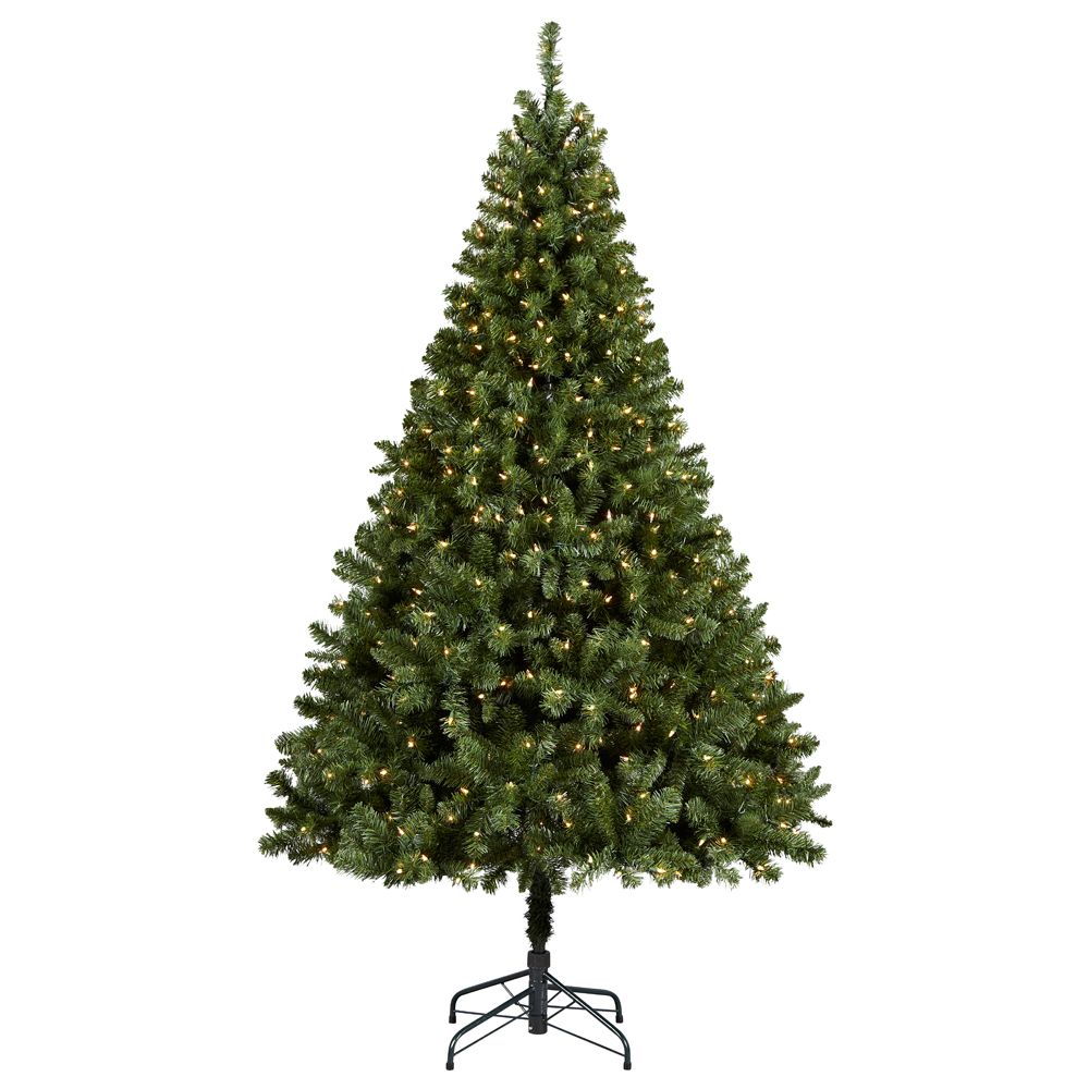 Home Accents 6.5 ft. Pre-Lit Cliffside Artificial Christmas Tree with