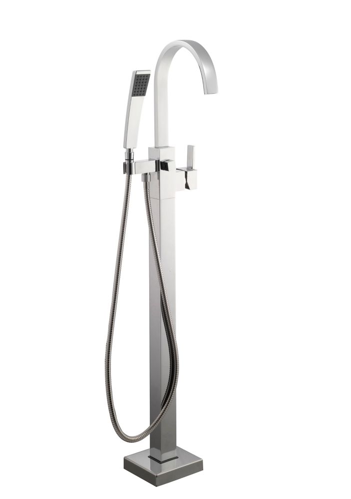 Glacier Bay Wall Bar Handheld Shower And Showerhead The Home Depot Glacier Bay Farrington Single Handle Floor Mounted Tub Filler