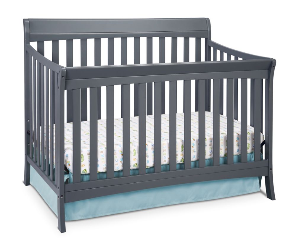 Stork Craft Avalon Convert Crib Grey