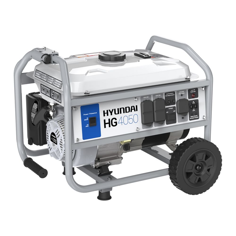 Hyundai Générateur portable de 4,050watts fonctionnant à l