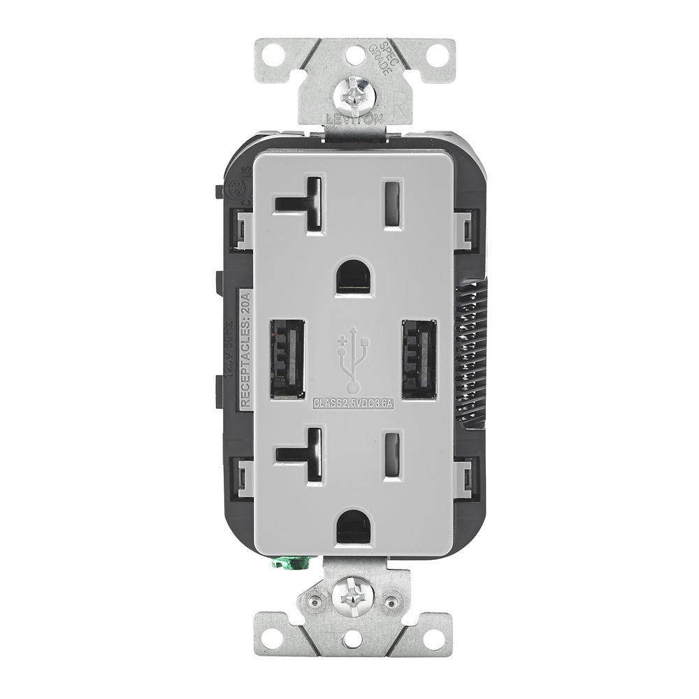 Decora 20 Amp TamperResistant Slim GFCI Receptacle/Outlet With