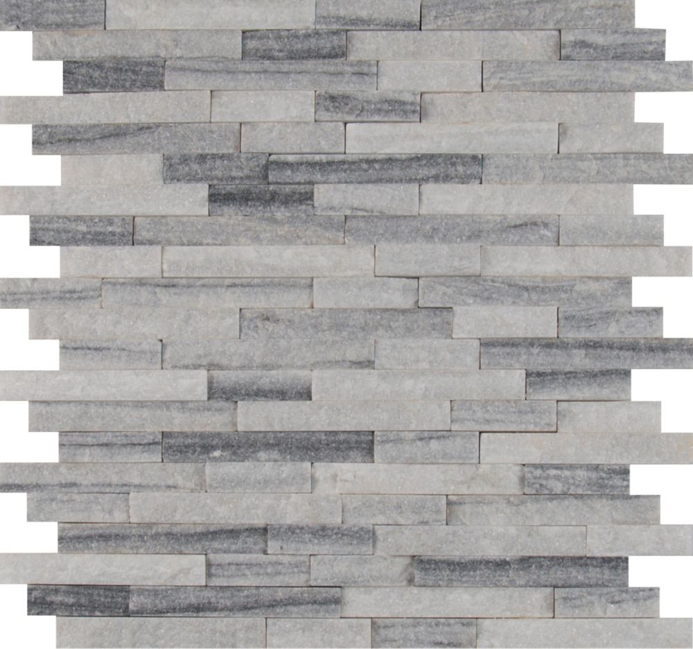 Msi Stone Ulc Everest Interlocking 12 Inchx12 Inch Porcelain And Msi Stone Ulc Alaska Grey Splitface 12 Inch X
