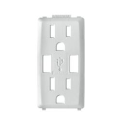 shallow extender leviton box gfci receptacle 15a decora wallplate charger usb 6a included plate face