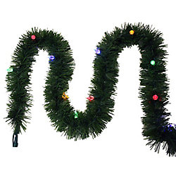 25 ft. C4 Dual-Colour Pre-Lit LED Garland in Multi-Colour and Warm White
