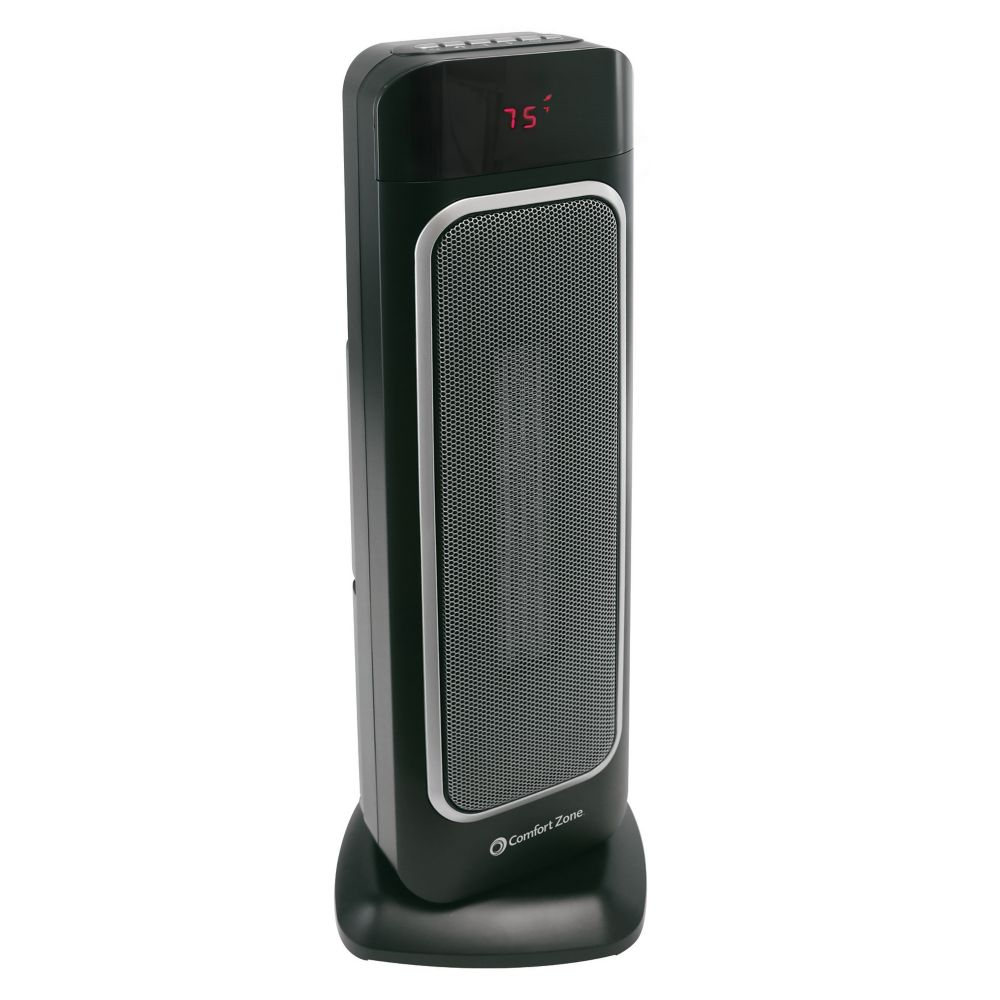 Comfort Zone 23 Inch Oscillating Ceramic Tower Heater