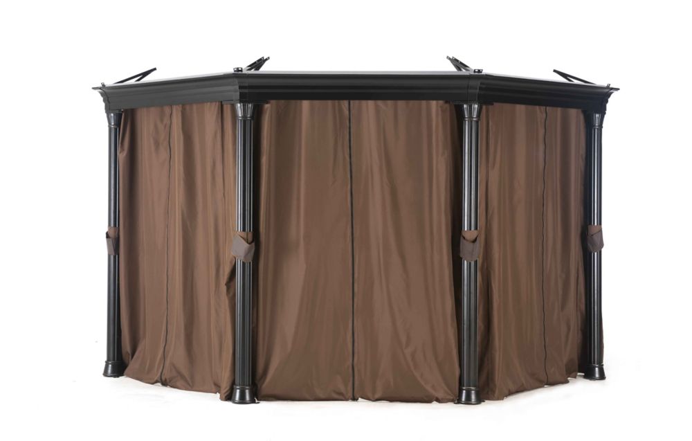 Sunjoy Universal Curtain For Octagonal Gazebo The Home Depot Canada