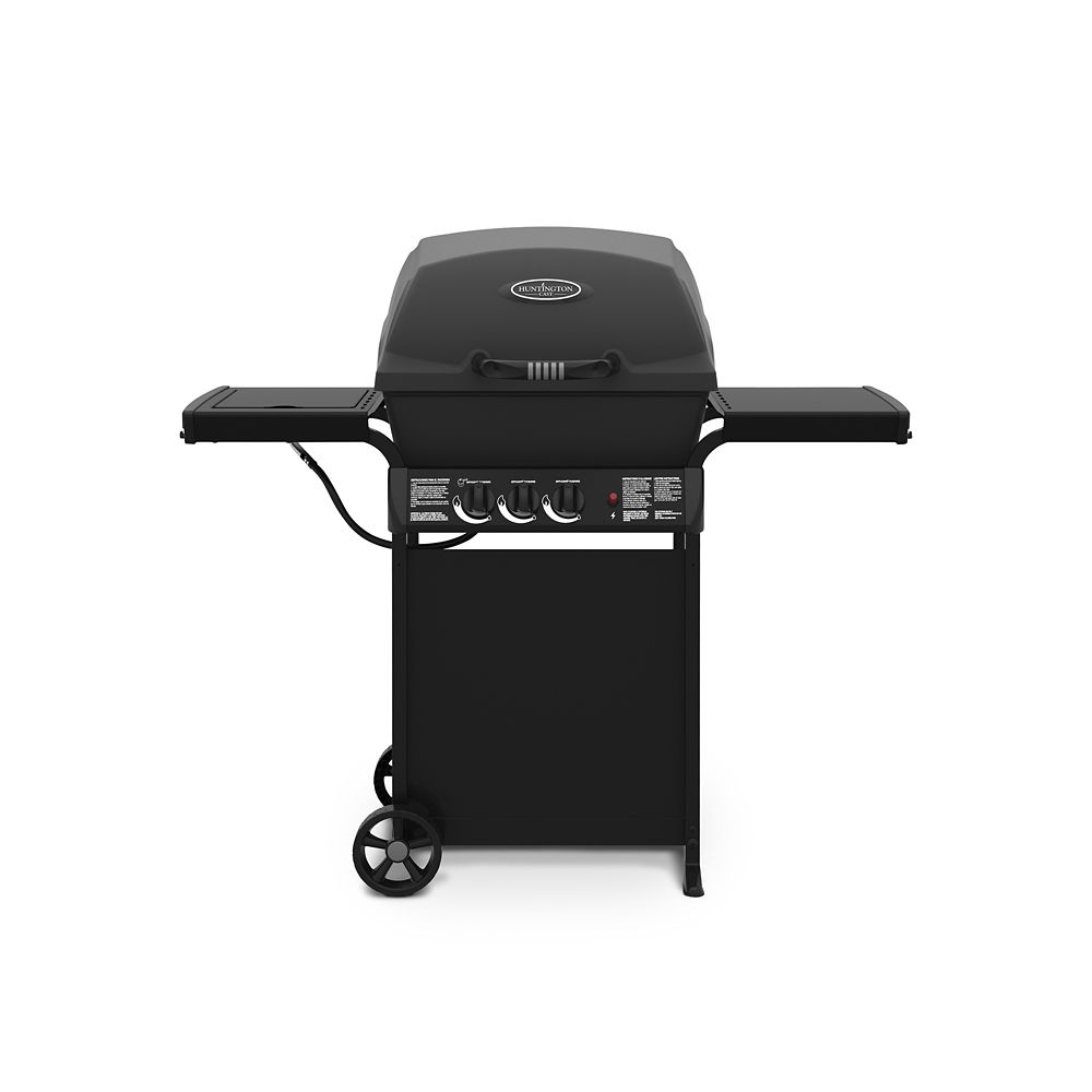 Huntington Cast 3400 2Burner Propane BBQ with SideBurner The Home