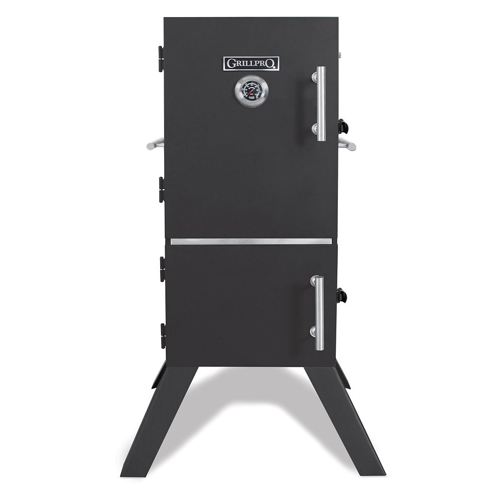 GrillPro 33inch Vertical Charcoal Smoker The Home Depot Canada