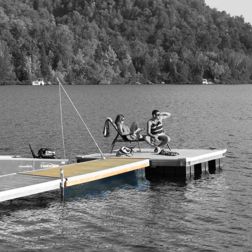 Multinautic SemiFloating Wood Dock Kit The Home Depot Canada