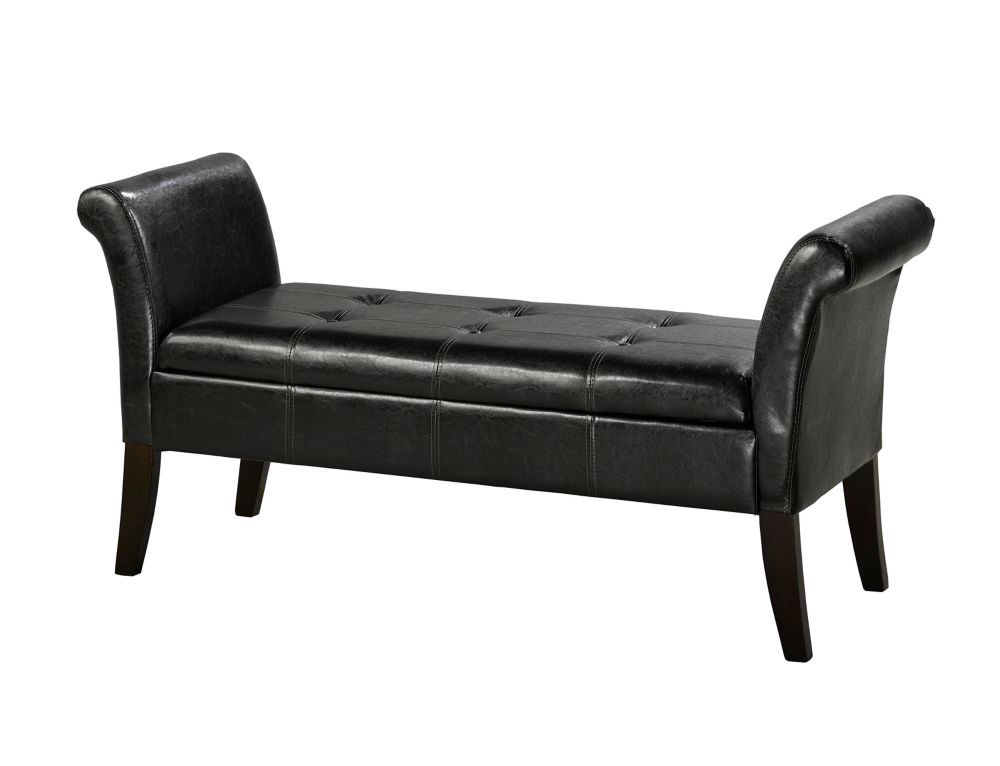 Brex Inc Hallway Bench With Storage Espresso The Home Depot Brex Inc Hallway Bench With Storage