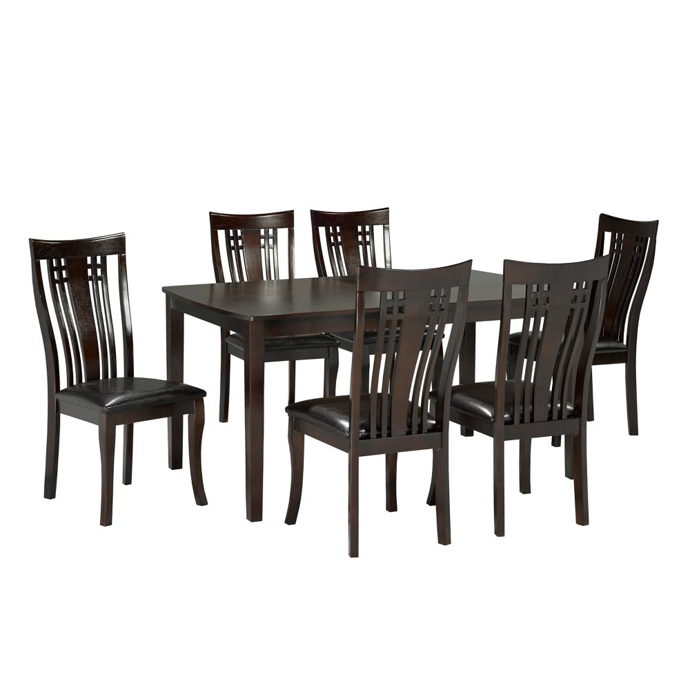 Fairmont 7 Piece Kitchen Set Espresso