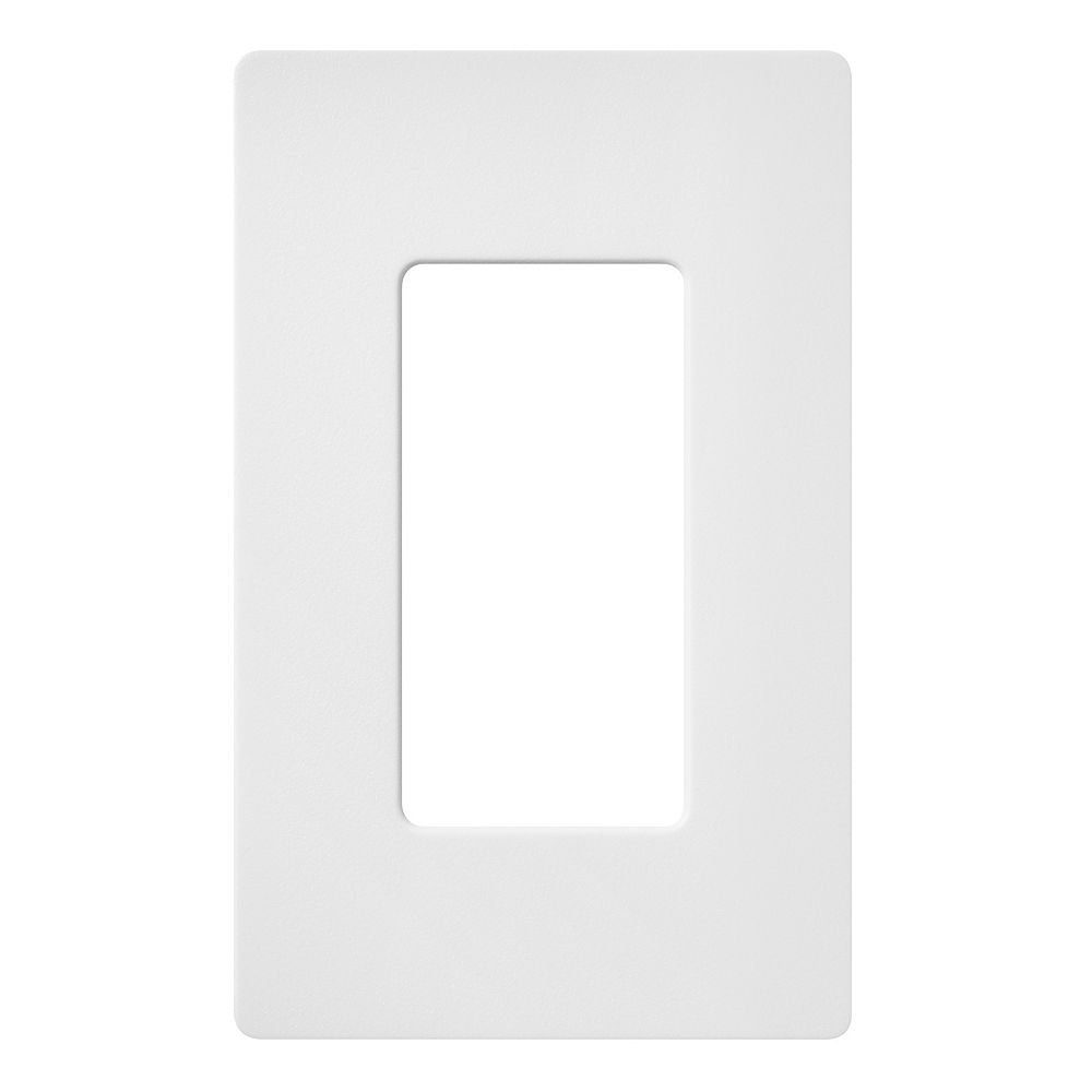 Lutron Claro 1 Gang wall plate, Snow | The Home Depot Canada