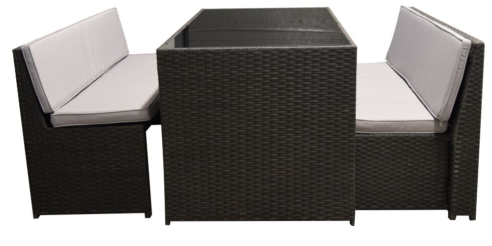 Patio Furniture The Home Depot Canada F Corriveau International Cuba 3 Piece Patio Dining Set