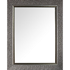 Designer Mosaic Silver Beveled Mirror 27x35 Inner Mirror 20x28 Designer Mosaic Silver Beveled Mirror 27x35 Inner Mirror 20x28