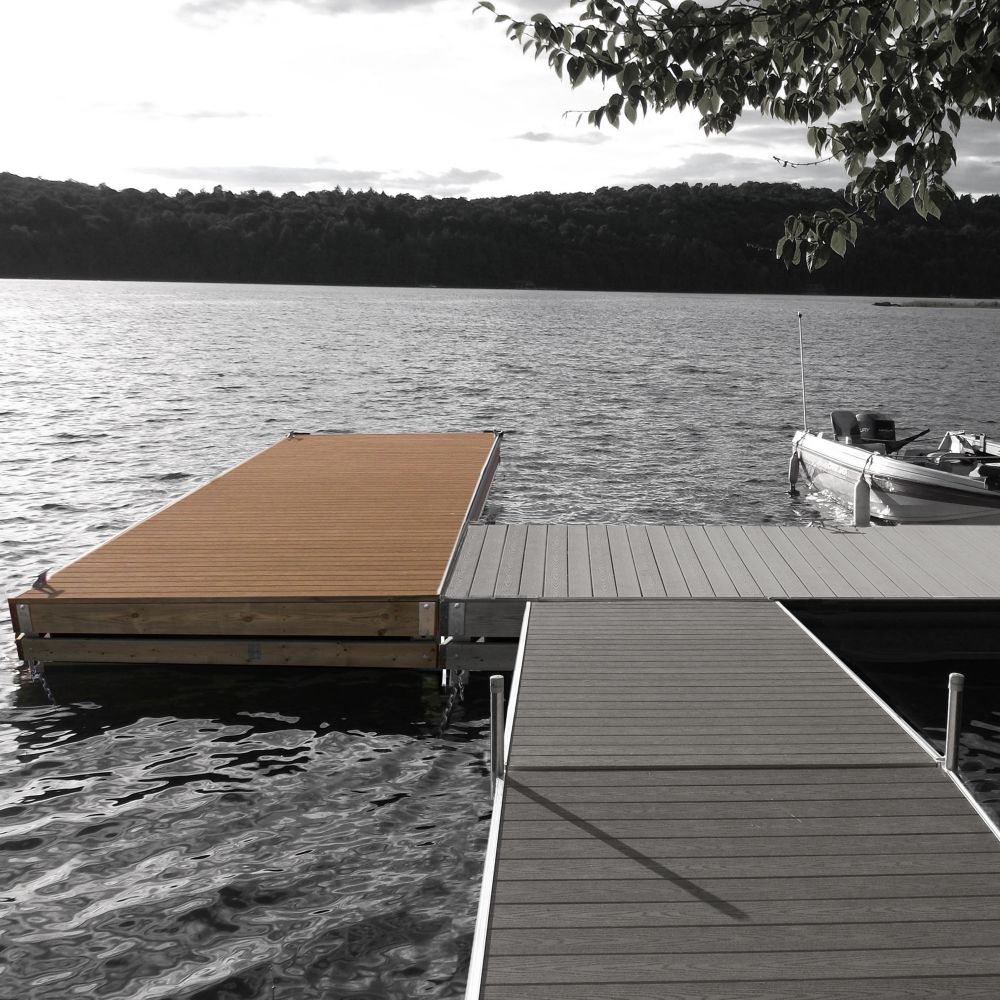 Multinautic Kit de Quai flottant robuste en bois, Franc Bord moyen Home Depot Canada