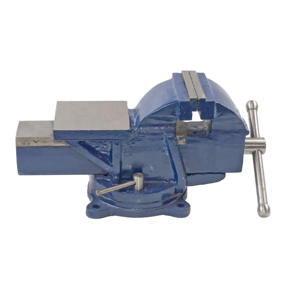 Firm Grip 5 Inch Bench Vise with Swivel Base | The Home ...