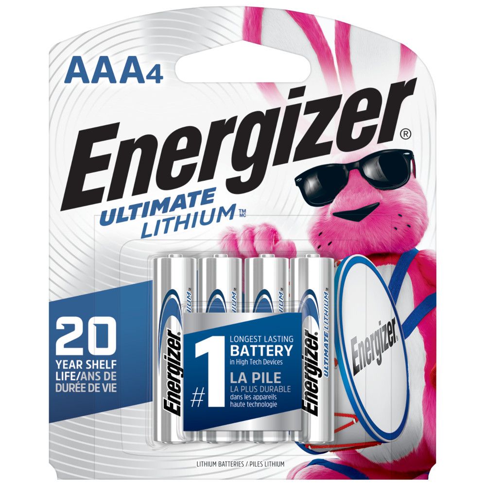 Energizer Energizer Ultimate Lithium AAA Batteries, 4 Pack | The Home ...