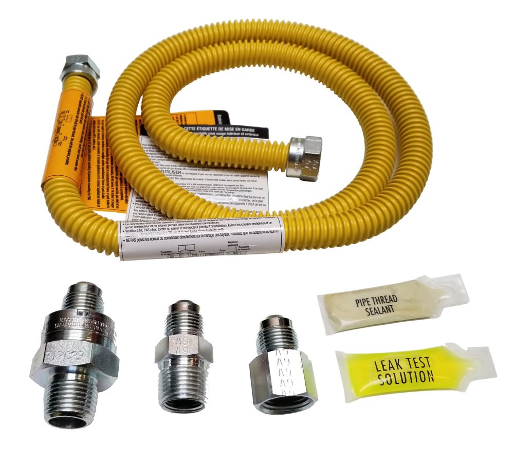 Dormont 1/2 inch OD, 3/8 inch ID, SS Connector, 1/2 inch MIP EFV & TS