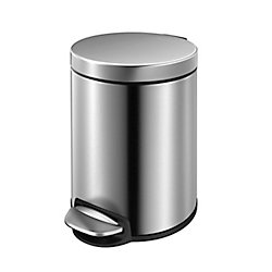 Poubelle à pédale de 5L en acier inoxydable