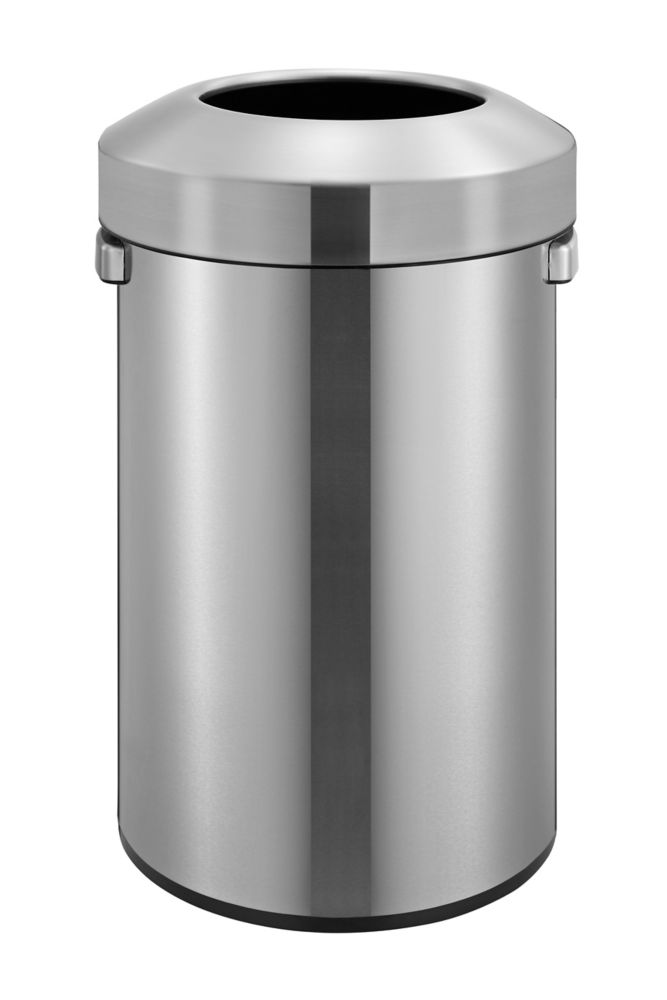 HDX Open Stop Stainless Steel Commercial Trash Can The Home Depot Canada   P 1001065328 