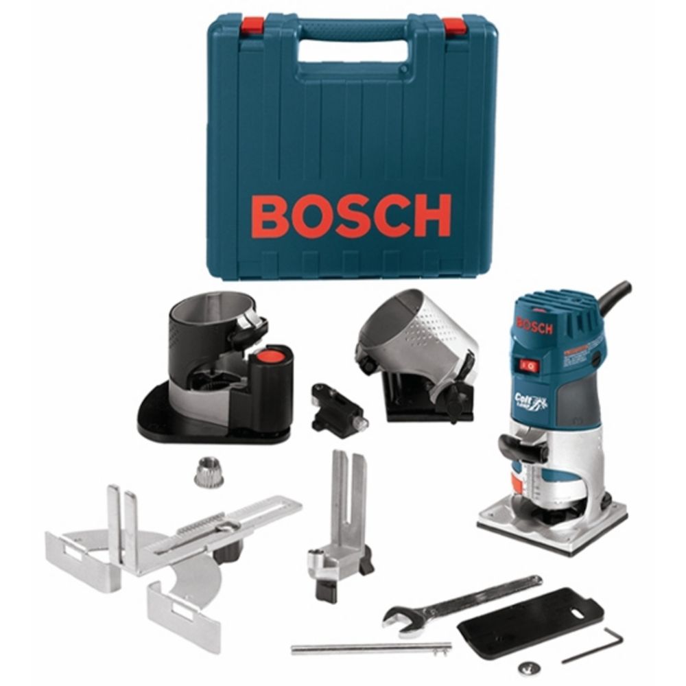 Bosch 1 HP Colt Variable Speed Electronic Palm Router Installer's Kit ...