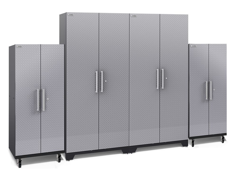 Newage Products Performance Plus Diamond Plate 2 0 Garage Cabinet