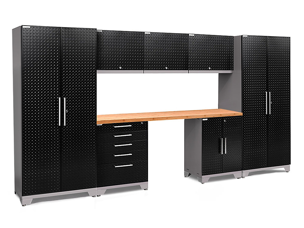 Newage Products Performance Plus Diamond Plate 2 0 Garage Cabinet