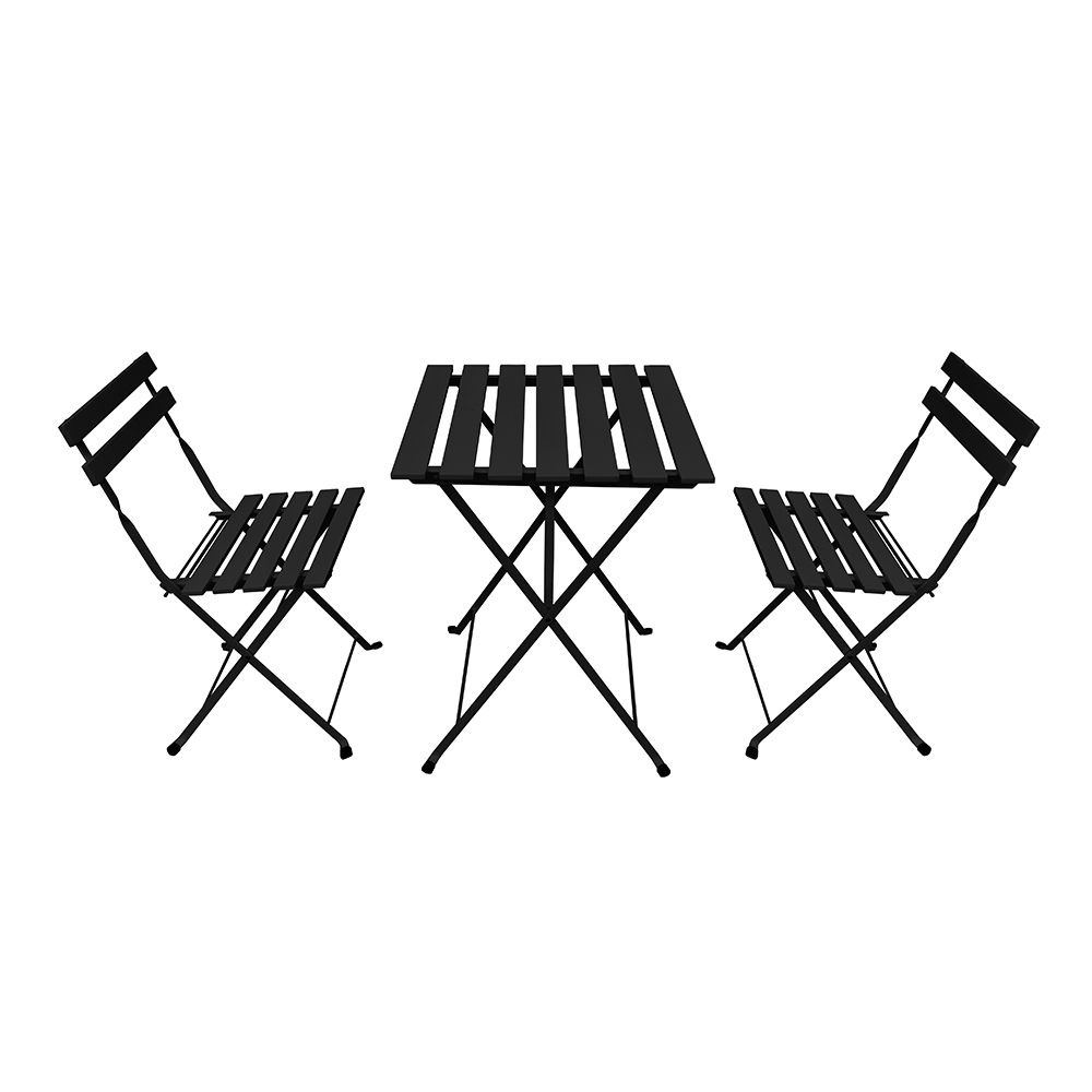 Interbuild 3 Piece Black Candy Bistro Sets