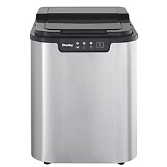 2 lb. Freestanding Ice Maker in Stainless Steel