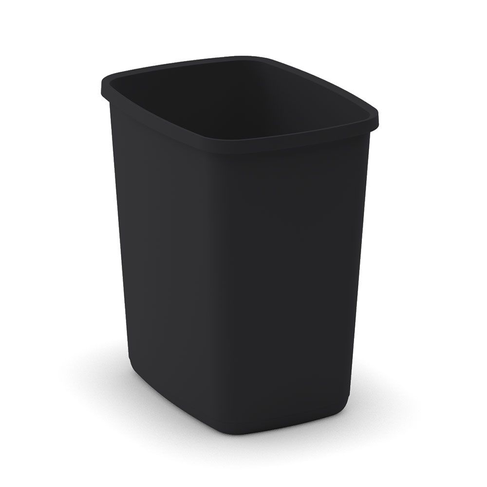HDX 25L Metro Open Wastebasket Black The Home Depot Canada