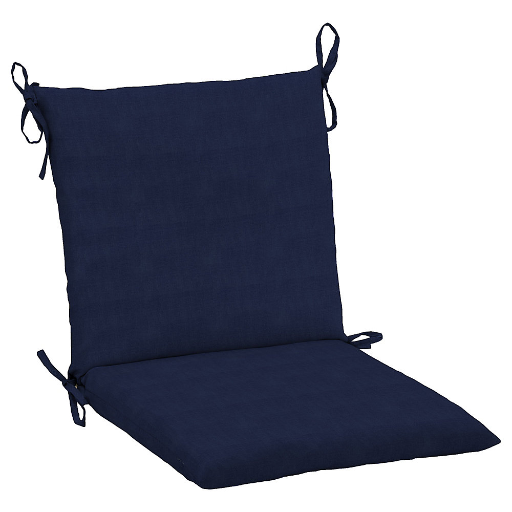 Hampton Bay Cushionguard Midnight Patio Dining Chair Cushion