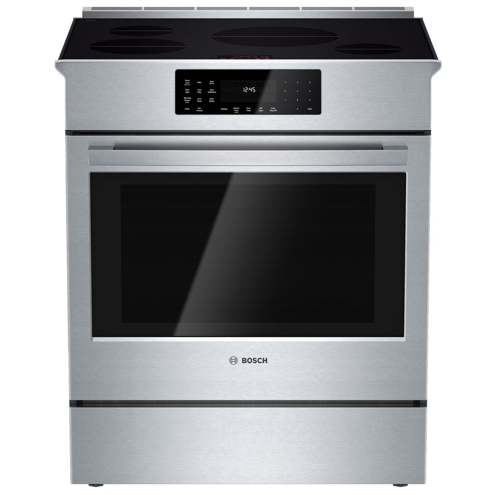 Bosch 500 Series 2 1 Cu Ft Built In Microwave Ss The Home Depot 30 Inch Induction Slide In Range With Autochef