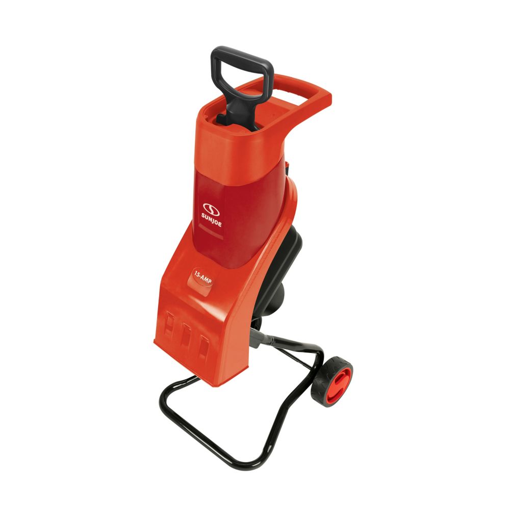 Sun Joe CJ602E-RED Electric Wood Chipper %7C 16:1 Reduction · 15 Amp %7C Red