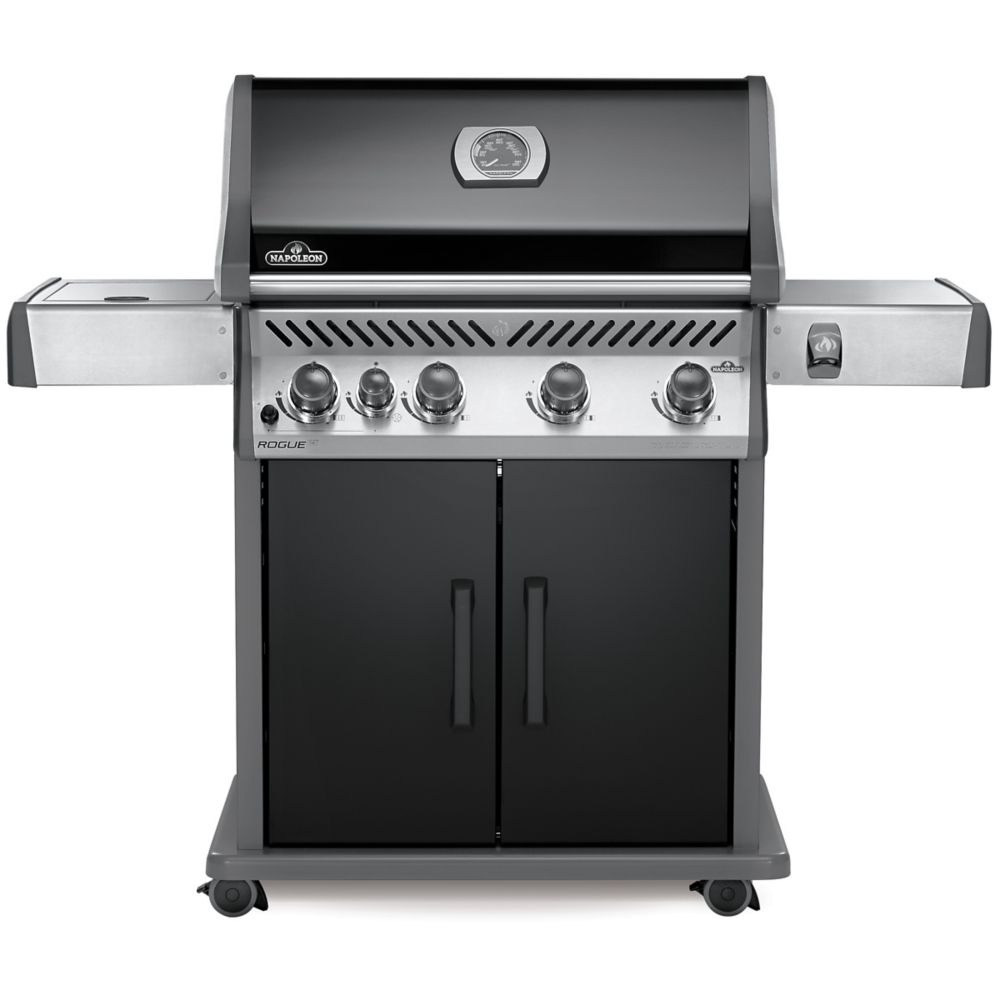 Barbecue au propane Rogue SE 525 avec brûleur latéral, noir
